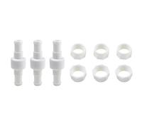 Wodsty Lot de 3 joints pivotants D20 et écrous D15 | Lot de 3 joints de tuyau D20 avec écrou D15 pour nettoyeur de piscine Zodiac 180, 280 et 380
