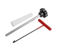 Wodsty Lot de 3 outils de changement de valve de pneu, outil de remplacement rapide en alliage d'acier pour la plupart des trous de jante de 1,2 cm, outil manuel d'entretien des pneus gain de temps