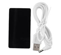 Wodsty Lot de 3 réveils électroniques numériques à affichage miroir LED avec police multicolore, portable pour voyage, bureau, chambre à coucher, design silencieux