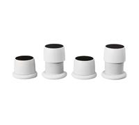 Wodsty Lot de 4 rehausseurs de meubles réglables - Pieds robustes en ABS pour machine à café, canapé, table - Rehausseur de lit réglable en hauteur avec design antidérapant, 55 x 42 x 40 mm