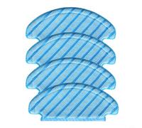 Wodsty Lot de 4 serpillères de rechange en microfibre compatibles avec ECOVACS pour robot aspirateur DEEBOT N10 N10 Plus, chiffons lavables de nettoyage du sol