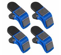 Wodsty Lot de 4 supports de pinceaux à peinture pour bricolage et atelier, outil en plastique pour sécuriser les bâches et les pinceaux suspendus, ouvre-boîte inclus, bleu