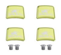 Wodsty Lot de 4 vis de plateau de chaîne en aluminium pour vélo de course à vitesse unique, écrous carrés en 7 couleurs, 24 x 17 mm, noir/rouge/bleu/or/argent/violet/vert