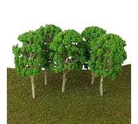 Wodsty Lot de 5 arbres maquette en plastique 12 cm HO OO pour Skala Diorama 5X