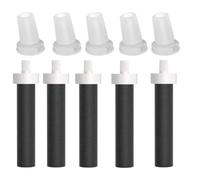 Wodsty Lot de 5 embouts de rechange et filtre à charbon pour bouteille d'eau en silicone de qualité alimentaire et fibre de carbone pour bouteilles filtrantes en acier inoxydable de 590 ml et 946 ml