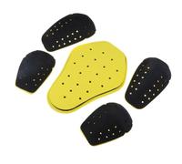 Wodsty Lot de 5 protections pour moto, protection du dos, des épaules et des genoux - Noir