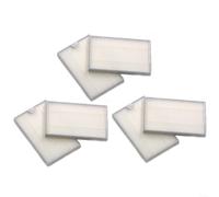 Wodsty Lot de 6 filtres haute efficacité pour aspirateur robot Ikohs Create S18, pièces de rechange pour enlever la poussière et les squames, 9,3 cm de diamètre, accessoires blancs