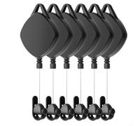 Wodsty Lot de 6 supports de câbles rétractables VR pour Meta 2/3/3S, pour Sony pour ps VR2, pour HTC Vive - Gestion automatique des câbles