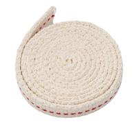 Wodsty Mèche plate en coton de 1 m pour lampes à pétrole et lanternes à pétrole vintage de remplacement de lampe de camping de 0,9 cm à 2,5 cm de largeur Blanc