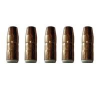 Wodsty Miller MDX-250 MIG Lot de 5 buses à gaz de soudage, modèle N-M1218C, diamètre intérieur 1,27 cm avec rainure de 1/8", matériau en cuivre, lot de 5 pour remplacement