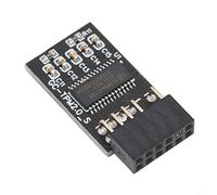 Wodsty Module de sécurité TPM 2.0 à 12 broches pour AMD B550/B450/B460, puce de cryptage LPC compatible avec Windows 11, installation facile, noir