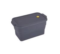 Wodsty Moule à pain en silicone pour pain, pain de viande, gâteau quatre-quarts - Plaque de cuisson antiadhésive avec couvercle, flexible et facile à démouler, gris (22,5 x 12,5 x 12,5 cm)