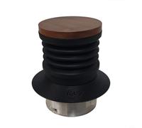 Wodsty Moulin à café en silicone avec couvercle en noyer pour Breville BES875 876 870 878 880 BCG820, dose unique pour outil de nettoyage de trémie pour enlever les résidus de marc