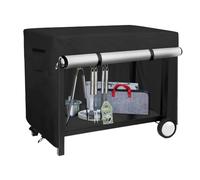Wodsty Outdoor Prep - Housse de table pour chariot de barbecue en acier inoxydable, tissu Oxford 210D avec revêtement imperméable en PVC, 101,6 x 61 x 81,3 cm, noir