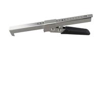 Wodsty Ouvre-bocal en acier inoxydable avec mâchoire réglable et poignée souple pour personnes âgées, ouverture sans effort pour bocaux et bouteilles de cuisine