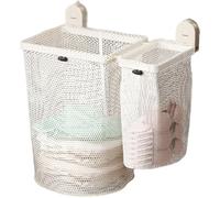 Wodsty Panier à linge pliable en maille filet avec ventouse