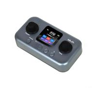 Wodsty Pédale multi-effets pour guitare électrique avec 7 sons, égaliseur intégré et réduction des interférences, compacte 15,5 x 11 x 6 cm, gris