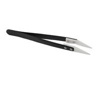 Wodsty Pince à épiler antistatique en céramique avec pointes en zircone, résistante aux hautes températures et à l'usure, pour réparation électronique et manipulation de petites pièces