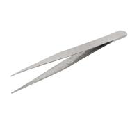 Wodsty Pince à épiler faite à la main en acier inoxydable de 125 mm avec pointe fine pour réparation de montre de précision et assemblage électronique