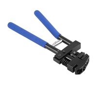 Wodsty Pince perforatrice 2 en 1 avec tête rotative, perforatrice de 5 mm et capacité de sertissage de 13 mm pour réparation de tôlerie (rouge)