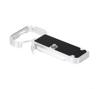 Wodsty Plaque à dégagement rapide pour Sony A7C2, plaque de montage robuste en alliage d'aluminium avec levier de libération, plaque inférieure compacte pour photographie Argenté