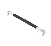 Wodsty Poignée de porte de camping-car pour porte moustiquaire - Barre d'appui réglable 550-820 mm, construction en alliage (alliage de zinc + tube d'aluminium + ABS), blanc/noir, installation directe