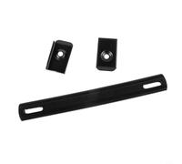 Wodsty Poignée en acier recouverte de vinyle noir pour un levage sûr, poignée de transport robuste pour boîtes à outils et étuis de rangement, poignée texturée antidérapante pour le bricolage et un