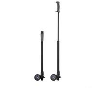 Wodsty Pompe à chocs en alliage d'aluminium avec jauge de 300 PSI pour vélo de montagne, fourche avant, suspension pneumatique arrière, outil de gonflage de pneu noir (A)