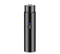 Wodsty Portable pour mini rasoir électrique compact sans douleur (noir) | Design compact, tient dans n'importe quelle poche, idéal pour les voyages, rasage rapide en déplacement