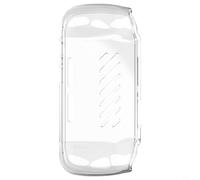 Wodsty Pour ANBERNIC RG 406H Coque de protection transparente en TPU rigide avec effet de refroidissement, montage facile accès aux ports, transparent (Is transparent)