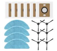 Wodsty Pour Ilife Ro Uum Clner Reacement Kit : brosses latérales, serpillère en fibre, sacs à poussière et filtre pour modèles A12 Pro, V9 et V9 Pro