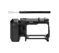 Wodsty pour insta360 Pro 2 Kit de poignée avec ouverture rapide et bouton d'obturation, cadre de montage robuste en ABS pour protection contre les chocs, noir