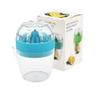 Wodsty Presse-agrumes manuel avec bec verseur, presse à main pour citron pour orange, presse-agrumes portable ABS