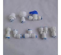 Wodsty Quick Connt Lot de 8 tubes en polyéthylène pour systèmes de filtre à eau Ro 1/4 OD - Connecteur de tuyau d'eau résistant aux lk, blanc