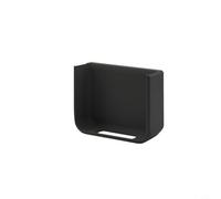 Wodsty R36S Solution de rangement pour mur perforé SKADIS - Support mural pour consoles de jeux en pla, design compact 22 x 21 x 17 cm, organisateur pour équipement de jeu, noir