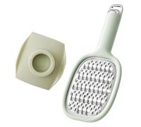 Wodsty Râpe à légumes multifonction en acier inoxydable avec protège-main pour pommes de terre et fruits, vert ou blanc