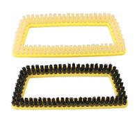 Wodsty Reacement For Stm Mop Brosse Hd pour Karcher Série Sc1-5 et Ctk1020 - Poils Lon détachables, résistant aux températures H, surface clning 15,6 x 6 cm, options noir et transparent