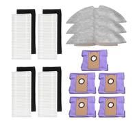 Wodsty Reacement Kit de serpillère Ths, filtres et sacs à poussière pour Eufy pour Robo L35/Lr30/Lr20 + Ro Uums avec station de vidange automatique - Lot de 3 chiffons de nettoyage en fibre, 4 filtres