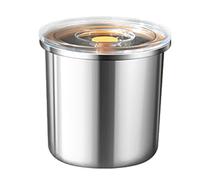 Wodsty Récipient de conservation alimentaire en acier inoxydable avec couvercle transparent, grande capacité pour réfrigérateur, cuisine, école, pique-nique, boîte à bento pour fruits et légumes