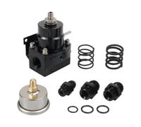 Wodsty Régulateur de pression de carburant en aluminium pour e85 compatible noir aluminium (noir)