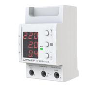 Wodsty Relais de protection de tension 230 V 63 A réglable Protection contre les sur-sous-tensions True RMS Affichage U-I-P Rail DIN