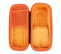 Wodsty Sac de rangement pour microphone JBL KMC600/KMC500, étui en EVA robuste contre la poussière et l'humidité, compartiment organisé pour accessoires, gris (doublure orange)