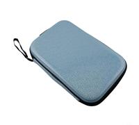 Wodsty Sac de rangement rigide en EVA pour raquette de tennis de table pour 2 pagaies avec poignée de transport Vert (bleu)