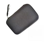 Wodsty Sac de tennis de table rigide pour 2 raquettes et 6 balles, sac de raquette EVA résistant aux chocs avec poche en filet, sac de rangement en tissu Oxford pour entraînement et voyage, noir