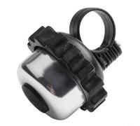 Wodsty Sonnette de Vélo Rotative en Alliage d'Aluminium, Avertisseur 100dB+ pour Guidon 2.3cm, Accessoire Cyclisme Haute Volume Bleu(Silver)