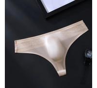 Wodsty String en T pour homme en dentelle sans couture en soie glacée | 68 % nylon, 32 % élasthanne, séchage rapide, doux pour la peau, extensible, facile d'entretien et durable