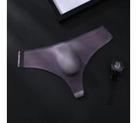 Wodsty String en T pour homme en dentelle sans couture en soie glacée | 68 % nylon, 32 % élasthanne, séchage rapide, doux pour la peau, extensible, facile d'entretien et durable