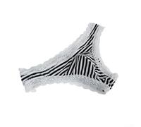 Wodsty String G pour homme, 50 % élasthanne, doux et extensible | Ourlet en dentelle, design rayé, plus profond pour la taille, respirant, confort quotidien