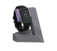 Wodsty Support de charge pour Watch 6 Watch 6 Pro D2 Fit 5 en ABS, 8,6 x 6,6 x 9,8 cm, compact pour table de chevet (violet clair)