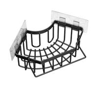 Wodsty Support de vidange d'évier en acier inoxydable pour éponge de cuisine et serviette, panier d'angle triangulaire pour organisateur d'évier, argenté